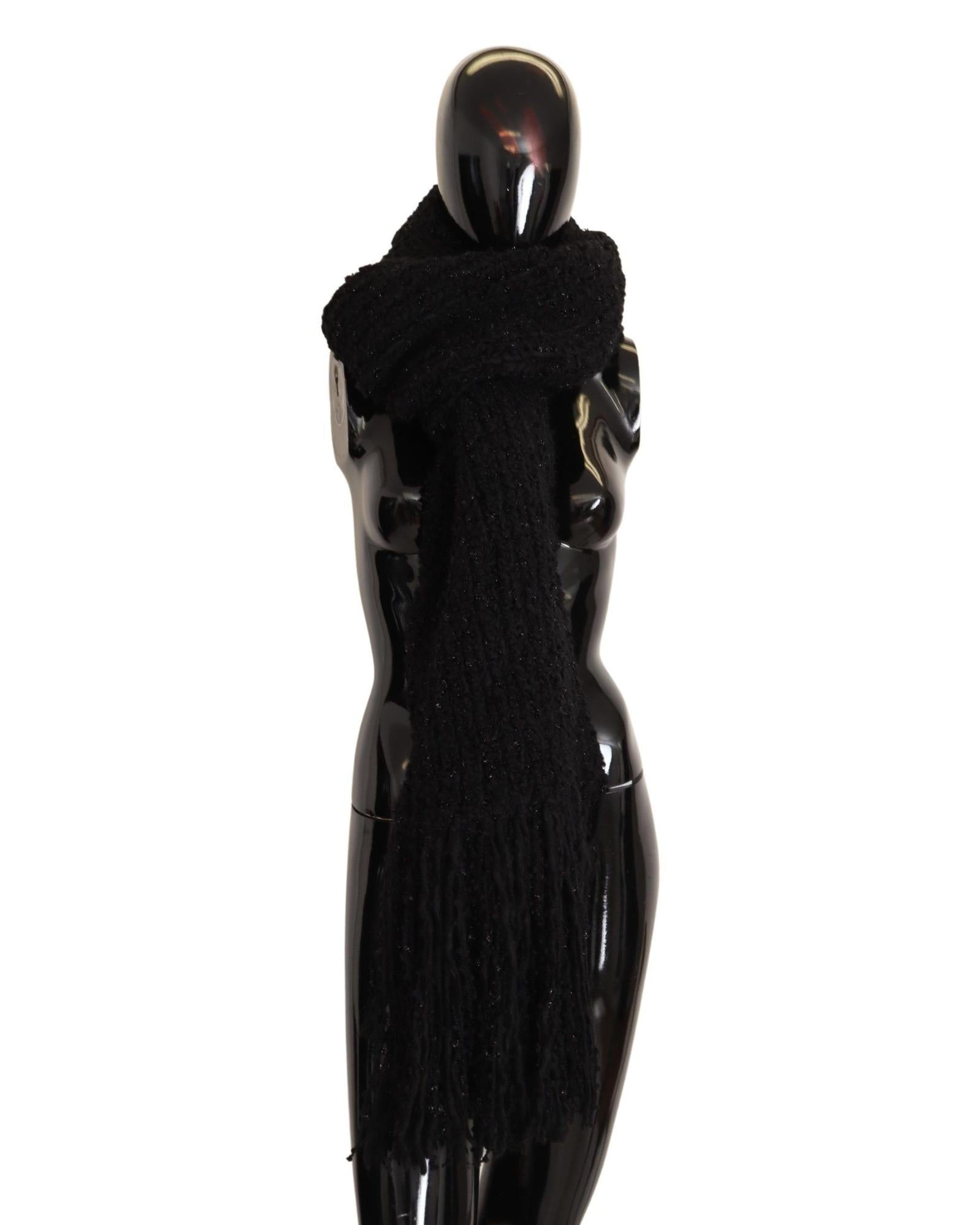 Dolce & Gabbana Wool Blend Knitted Wrap Shawl