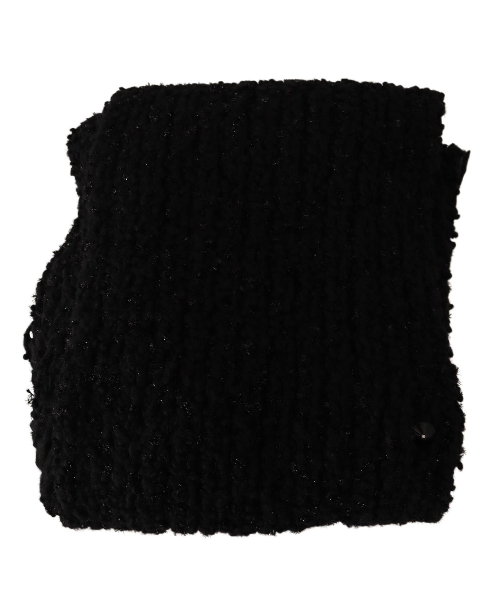 Dolce & Gabbana Wool Blend Knitted Wrap Shawl