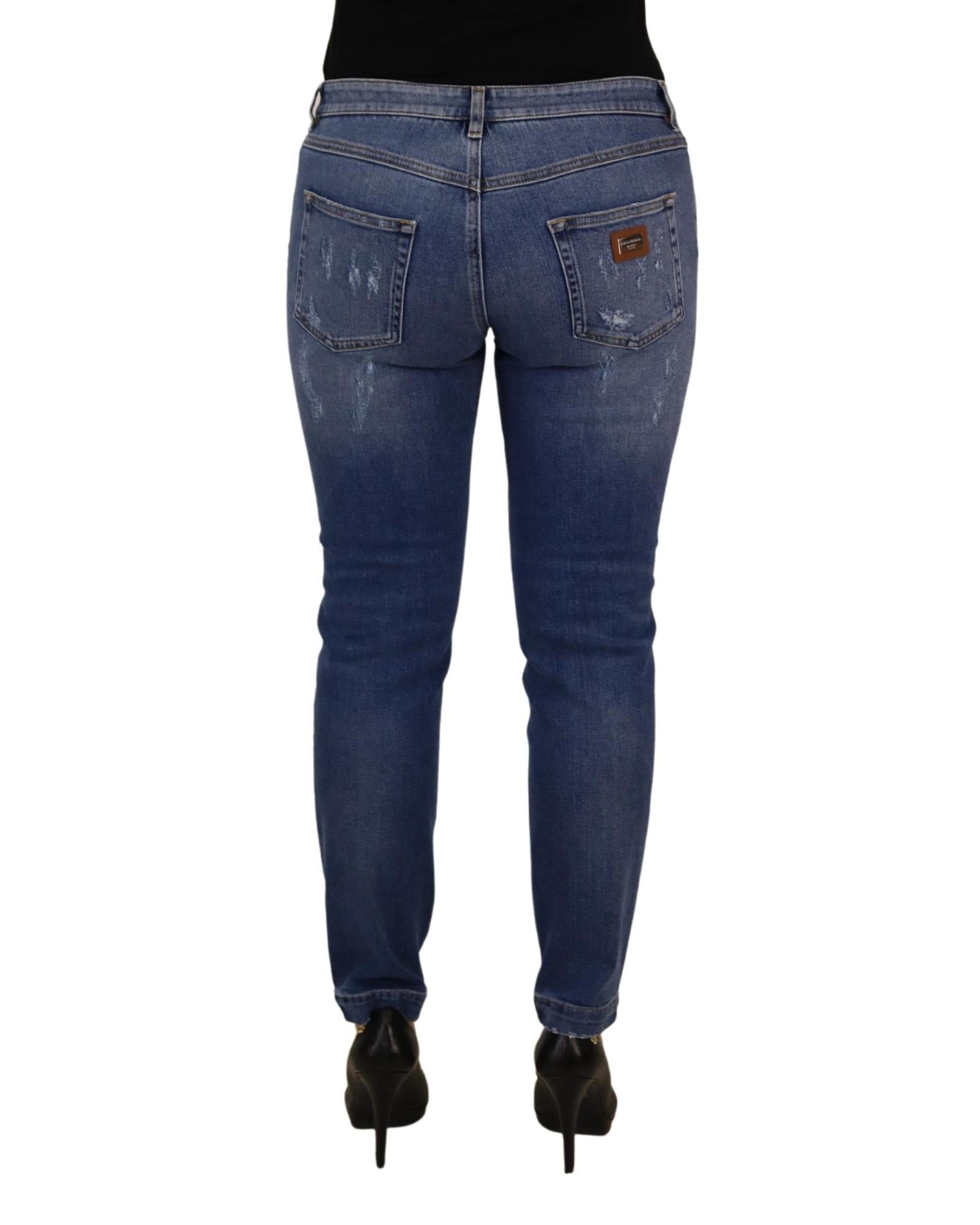 Dolce & Gabbana Distressed Skinny Jeans for Women
