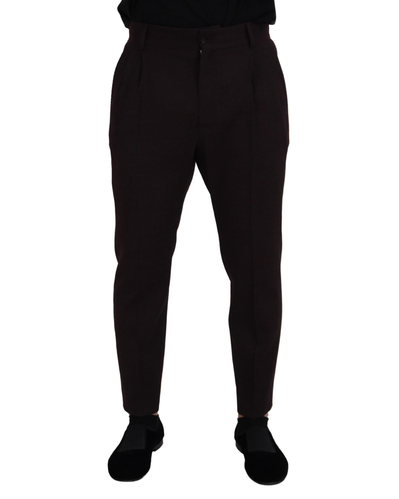 パンツ DOLCE & GABBANA GRAPHITE WOOL PANT Dolce-and-Gabbana-Wool-Cuffed-