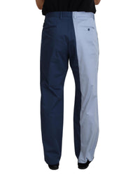 Dolce & Gabbana Classic Fit Blue Wool Dress Pants