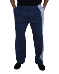 Dolce & Gabbana Classic Fit Blue Wool Dress Pants