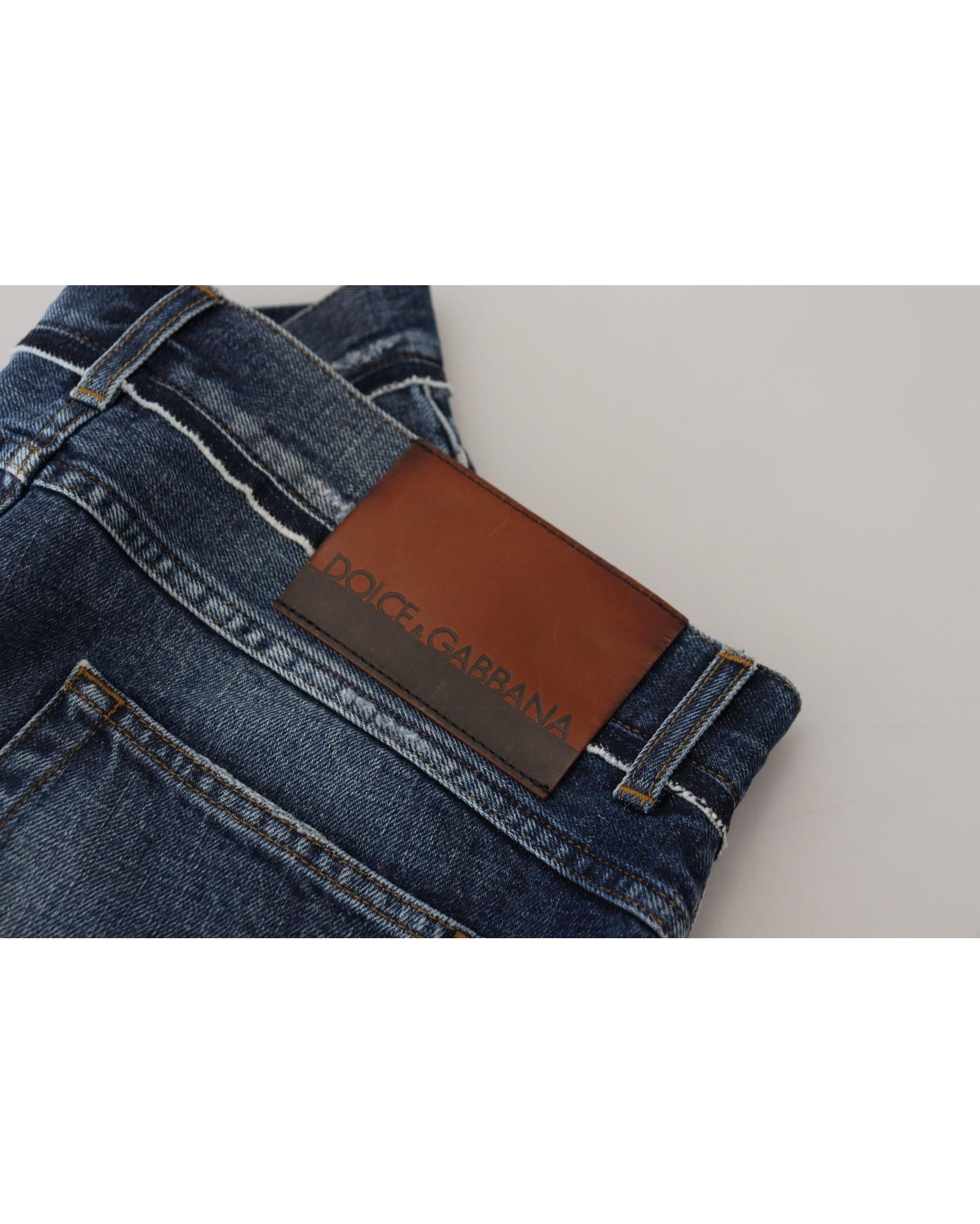 Dolce & Gabbana Men's Slim Fit Ripped Jeans