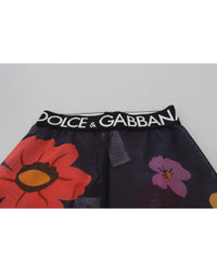 Dolce & Gabbana Floral Mesh Leggings Black