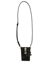 Dolce & Gabbana Sicily Box Crossbody Bag in Black Patent Leather