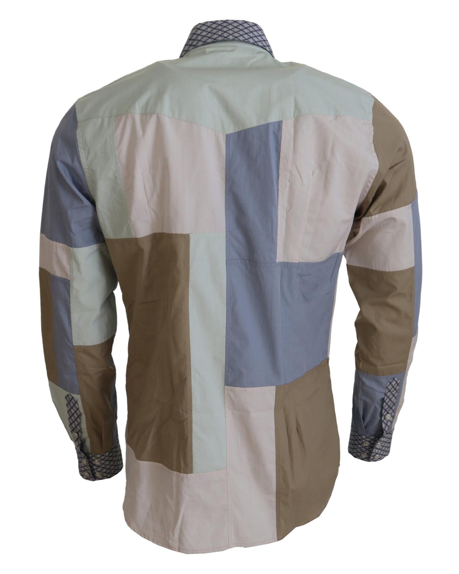 Dolce & Gabbana  Patchwork Cotton Shirt for Men