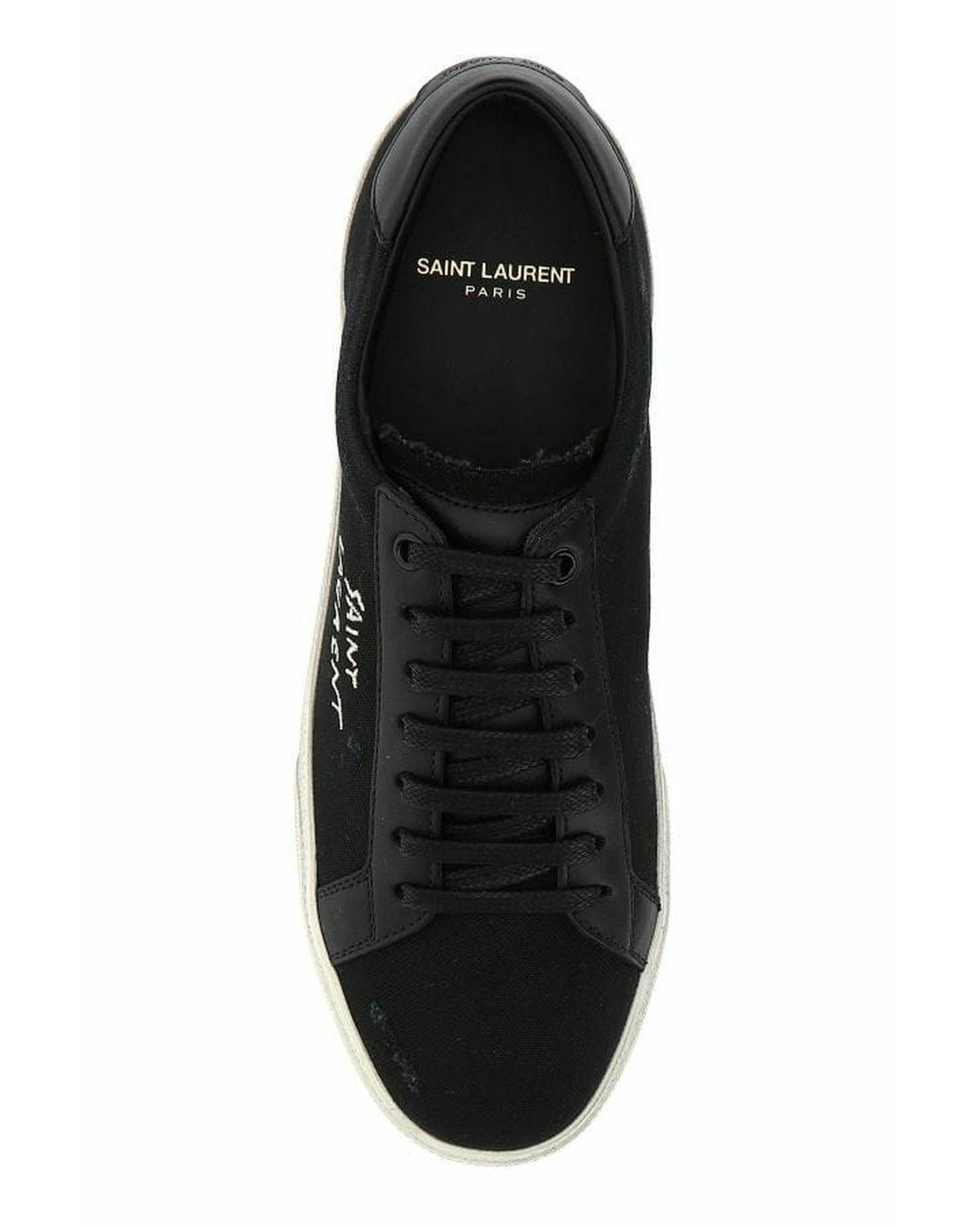 Saint Laurent  Court Classic Low Top Sneakers  Black