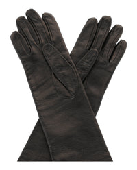 Givenchy Womens Long Asymmetrical Gloves In Leather