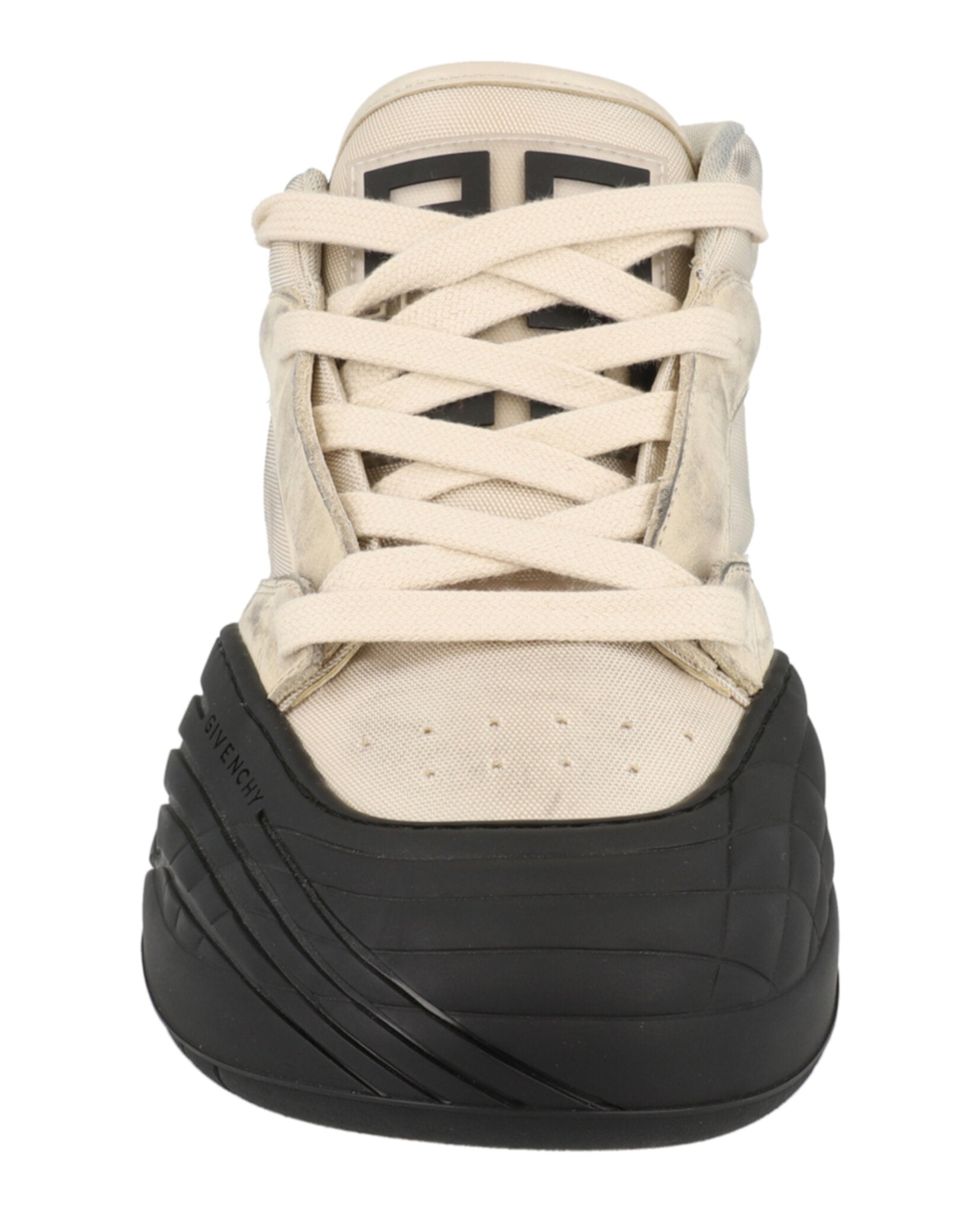Givenchy Mens Suede Trimmed Mid-Top Sneakers