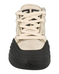 Givenchy Mens Suede Trimmed Mid-Top Sneakers