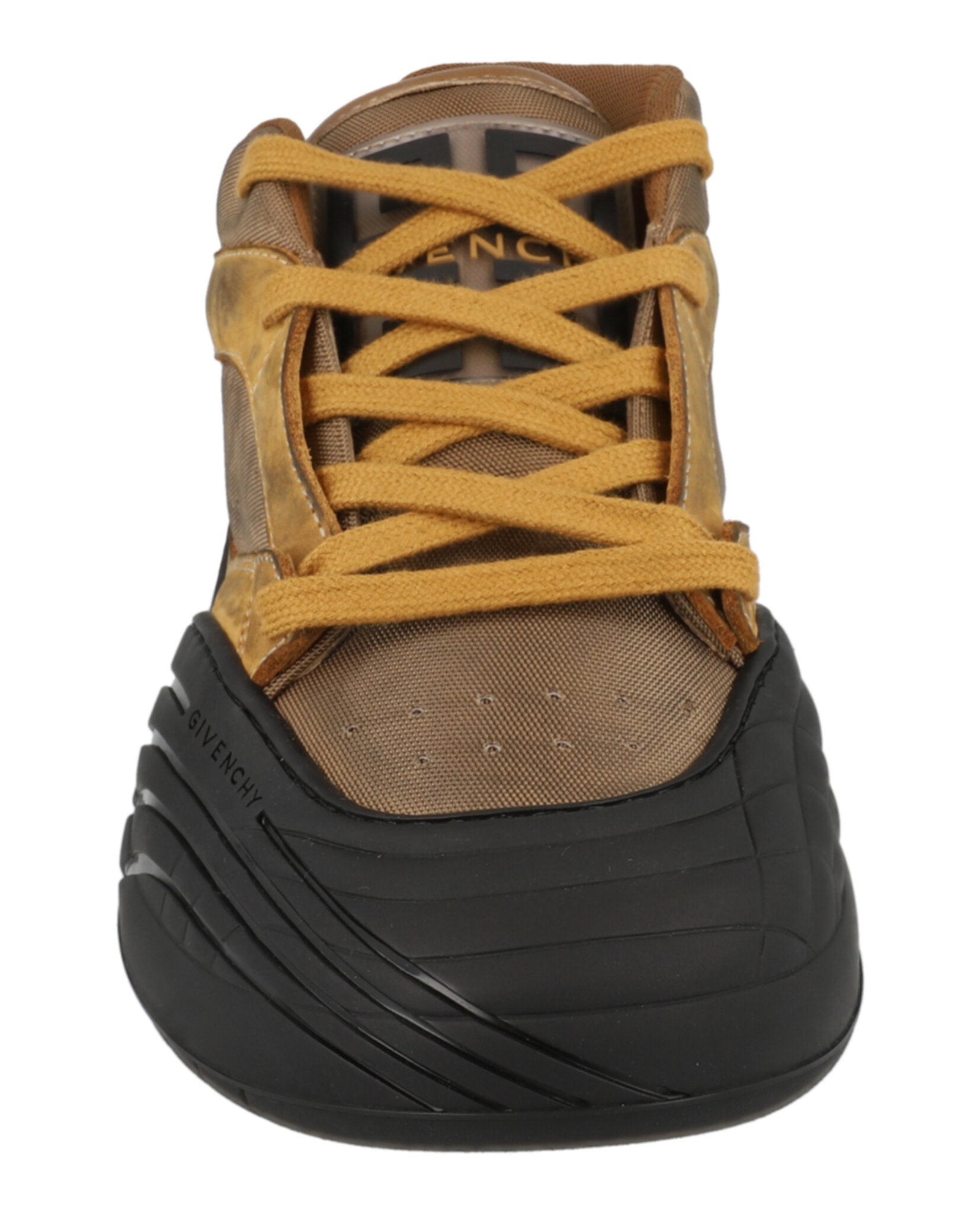 Givenchy Mens Suede Trimmed Mid-Top Sneakers