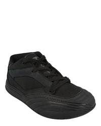Givenchy Mens Suede Trimmed Mid-Top Sneakers