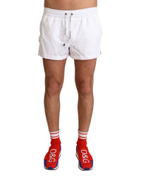 Dolce & Gabbana Men's White Swim Shorts 26" Waist White