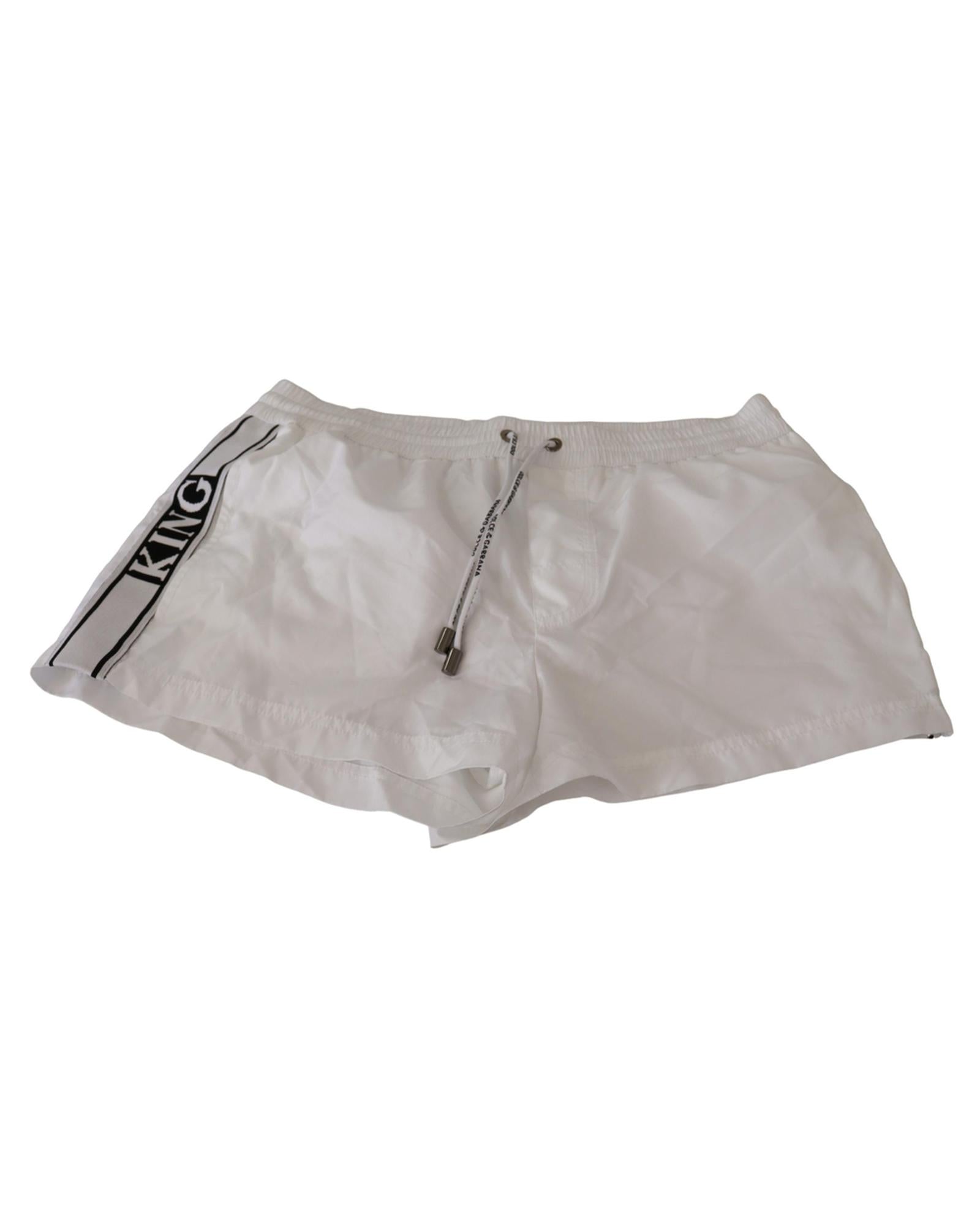 Dolce & Gabbana Men's White Swim Shorts