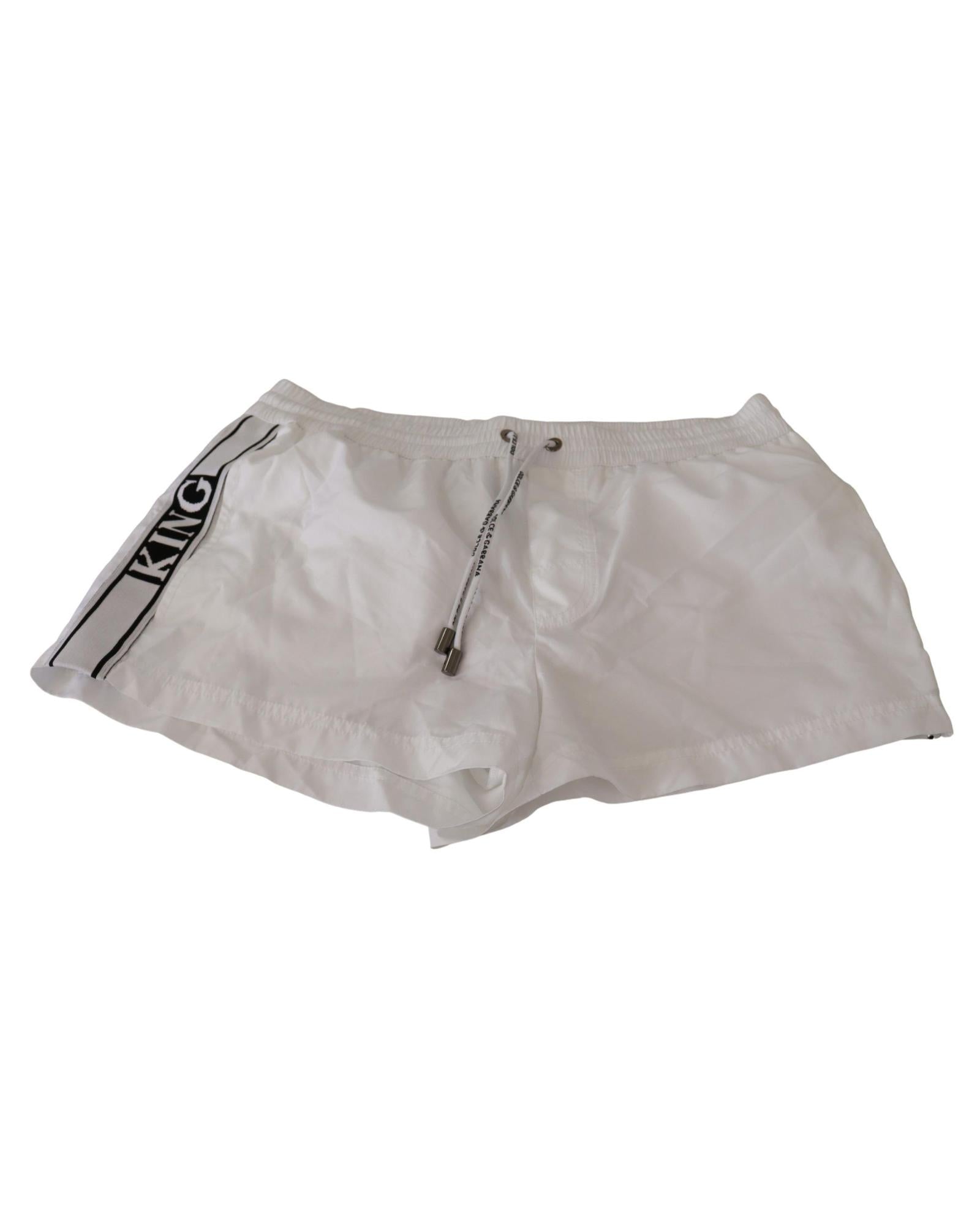 Dolce & Gabbana Men's White Swim Shorts