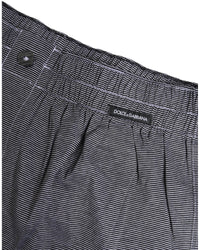 Dolce & Gabbana Striped Cotton Boxers Men Gray Underwear
