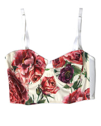 Dolce & Gabbana Floral Print Bustier Top 6 Multicolor