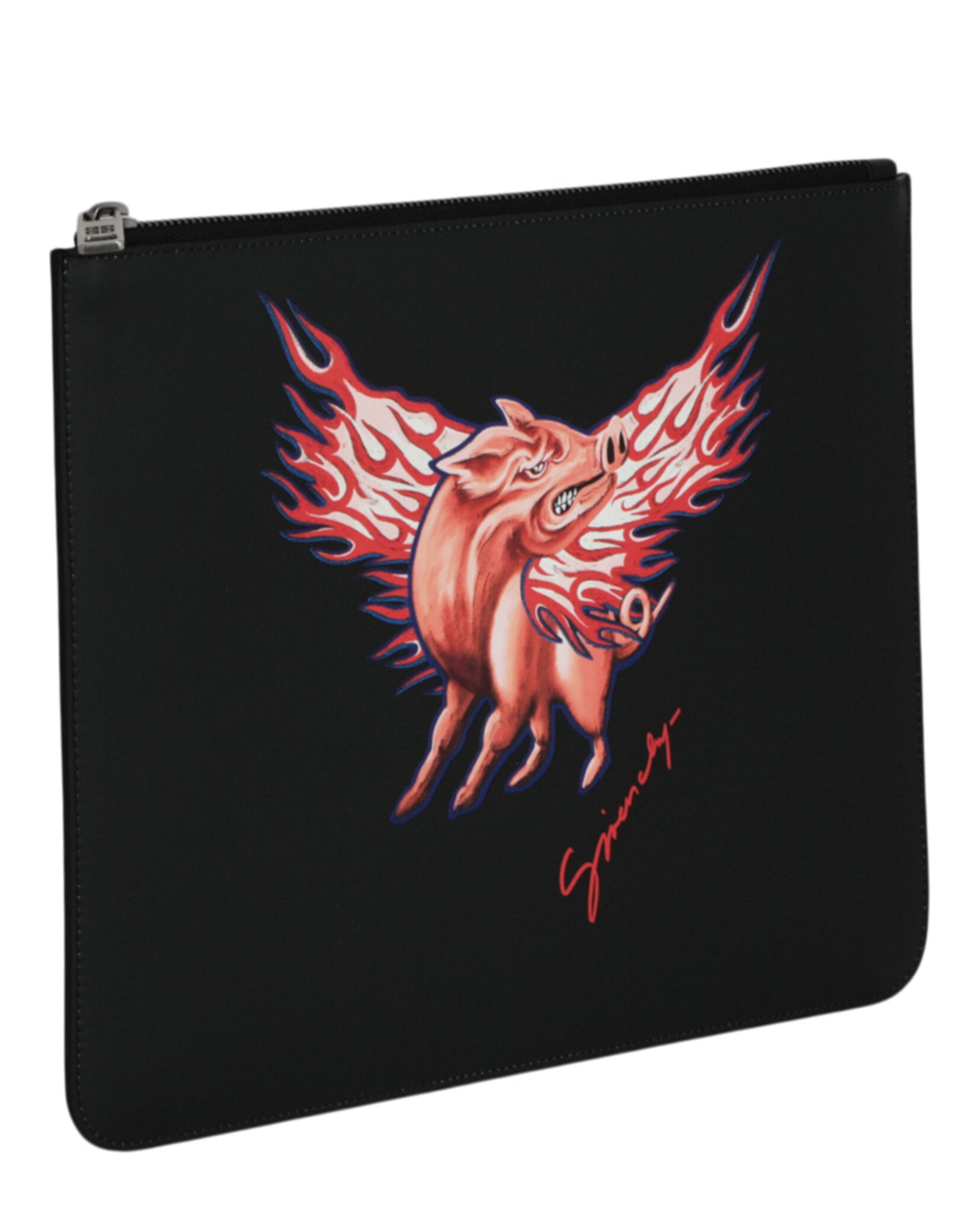 Givenchy Mens Zodiac Pig Graphic Pouch