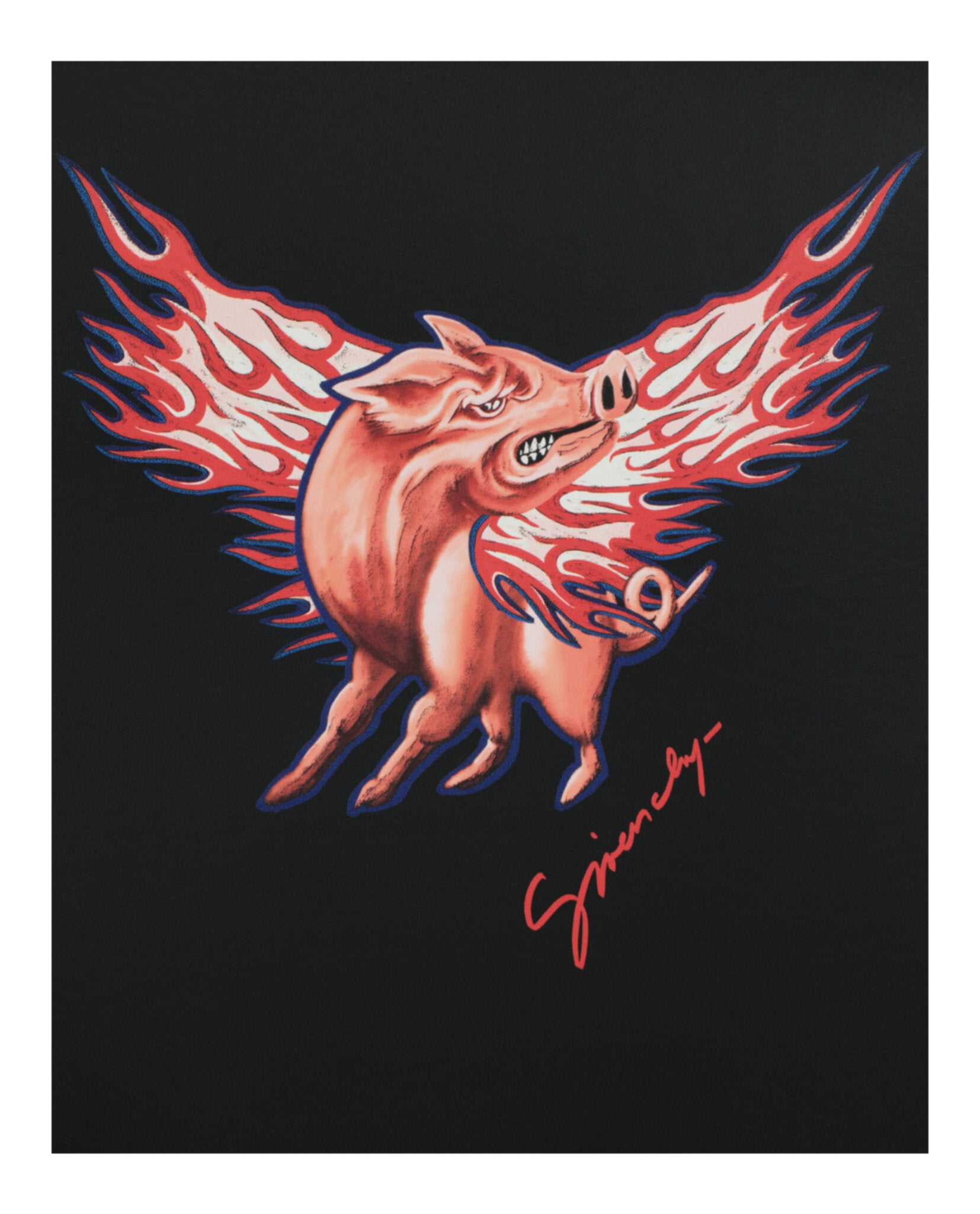 Givenchy Mens Zodiac Pig Graphic Pouch