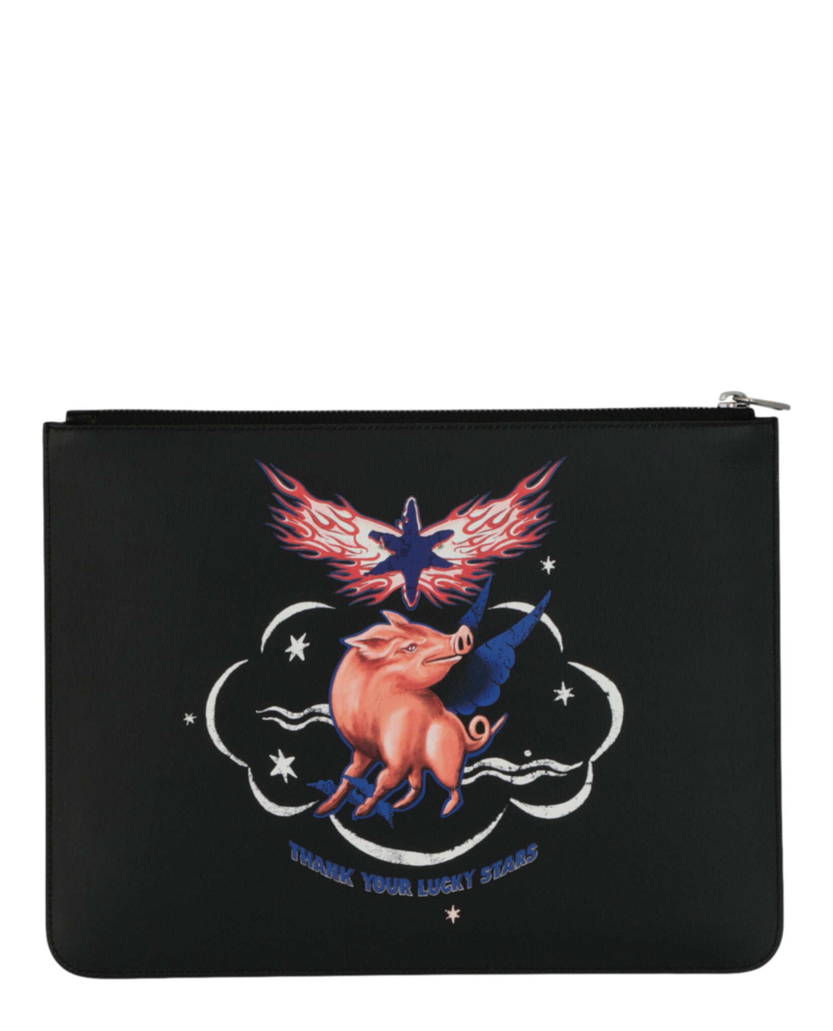 Givenchy Mens Zodiac Pig Graphic Pouch