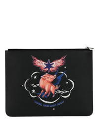 Givenchy Mens Zodiac Pig Graphic Pouch