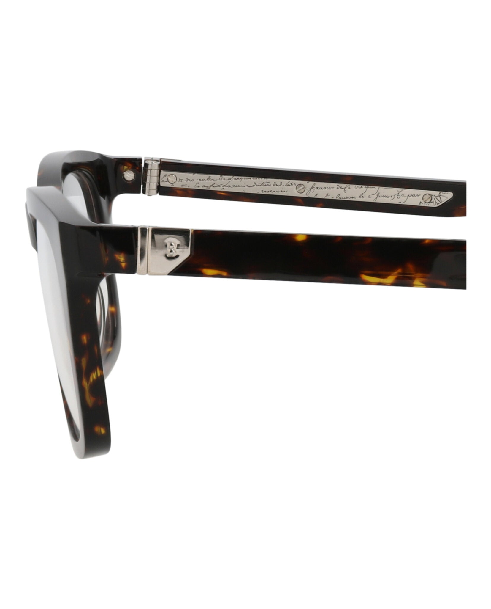Berluti Mens Square/Rectangle Havana Havana Transparent Fashion Designer Eyewear