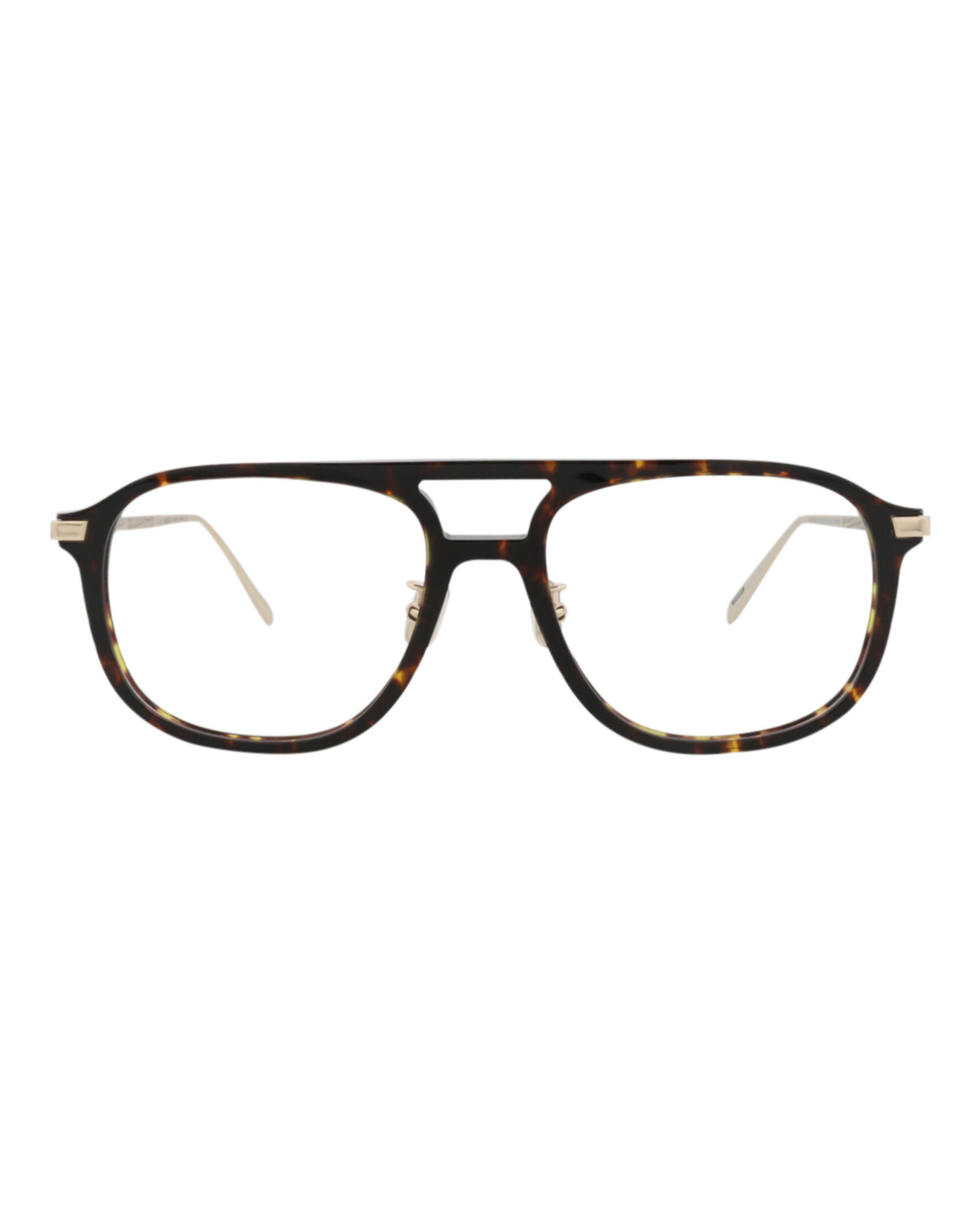 Berluti Mens Aviator Havana Silver Transparent Fashion Designer Eyewear Havana Silver Transparent