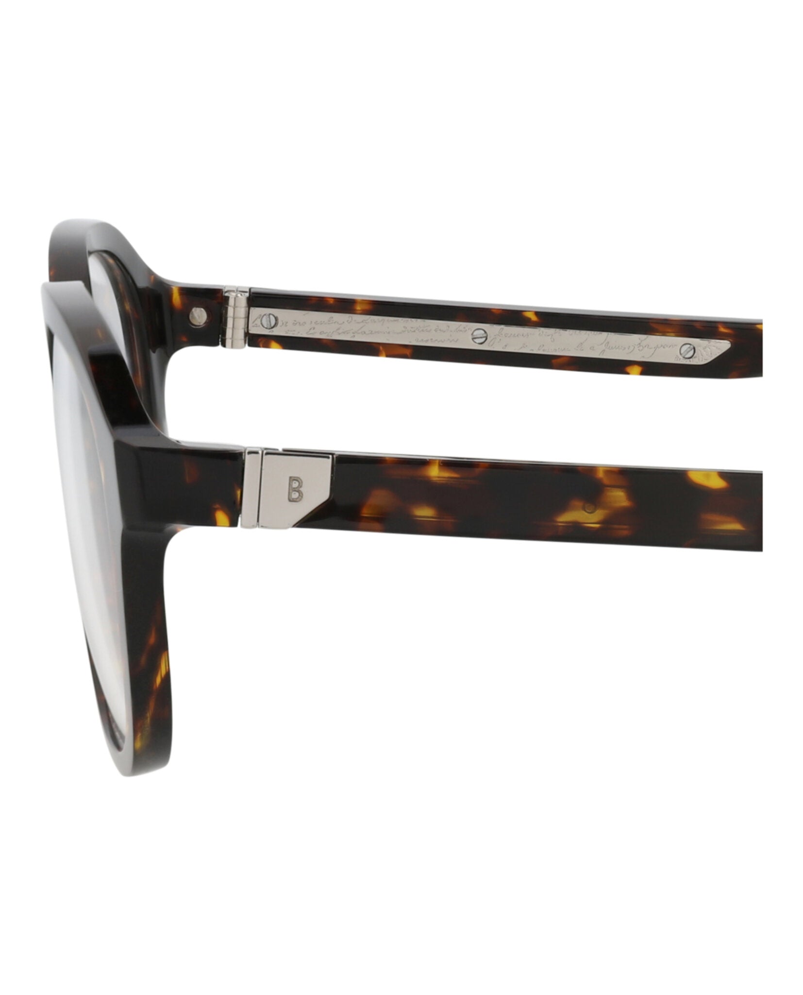 Berluti Mens Round/Oval Havana Havana Transparent Fashion Designer Eyewear