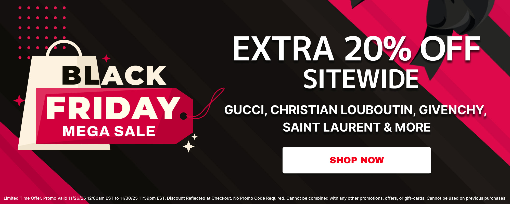 Black Friday 20% Off Sitewide