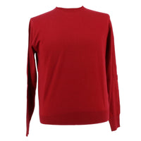 Baldisseri di Perugia Cashmere Blend Mens Red Crewneck Sweater-L