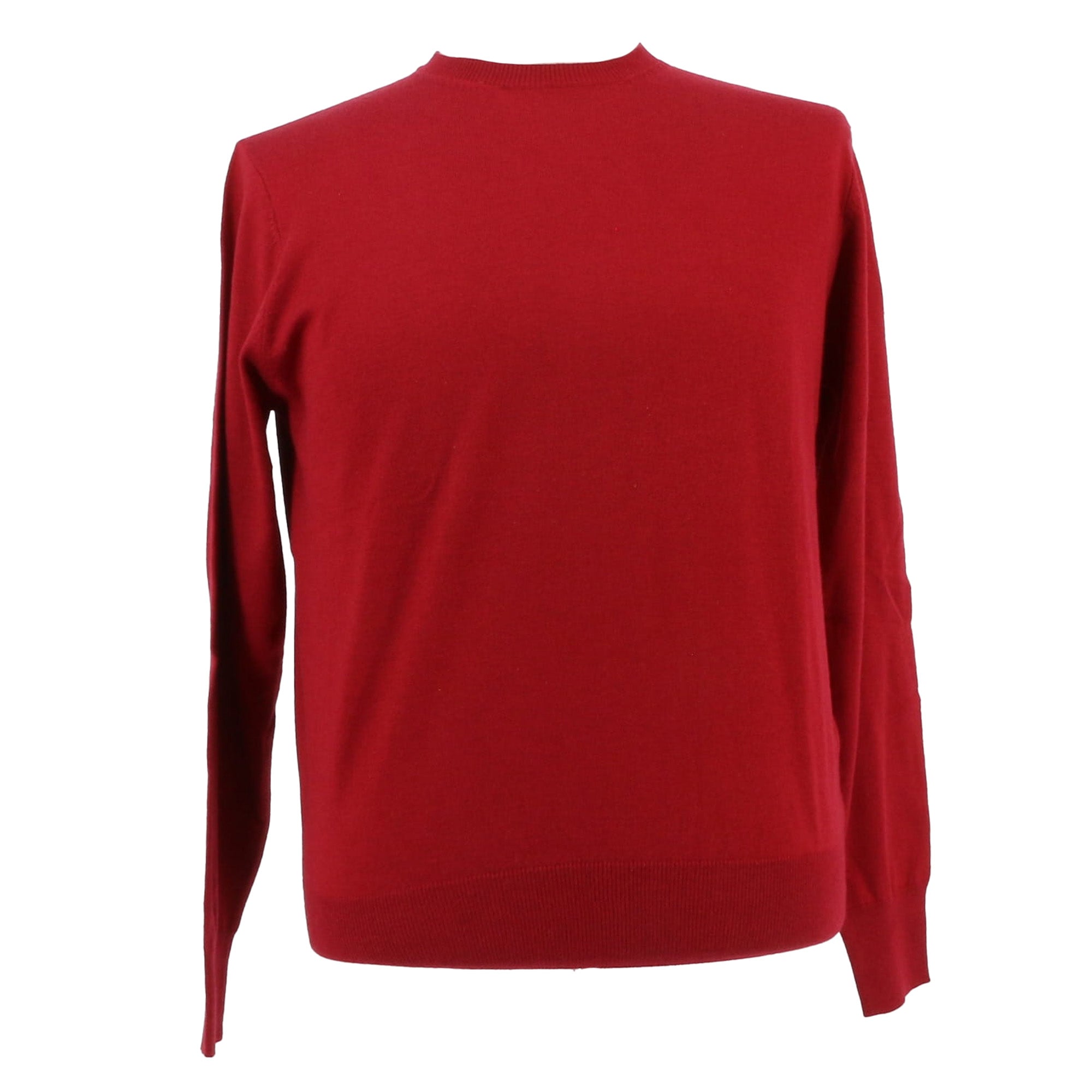 Baldisseri di Perugia Cashmere Blend Mens Red Crewneck Sweater-L