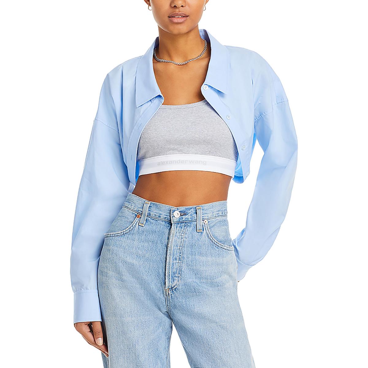 Womens Tucked Bolero Cropped