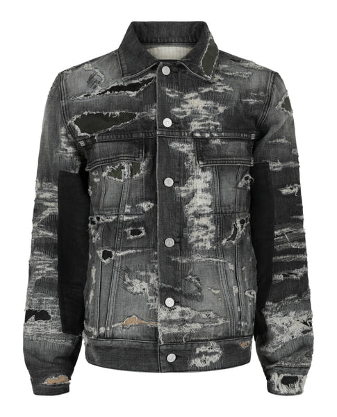 Givenchy Mens Distressed Denim Jacket – Bluefly
