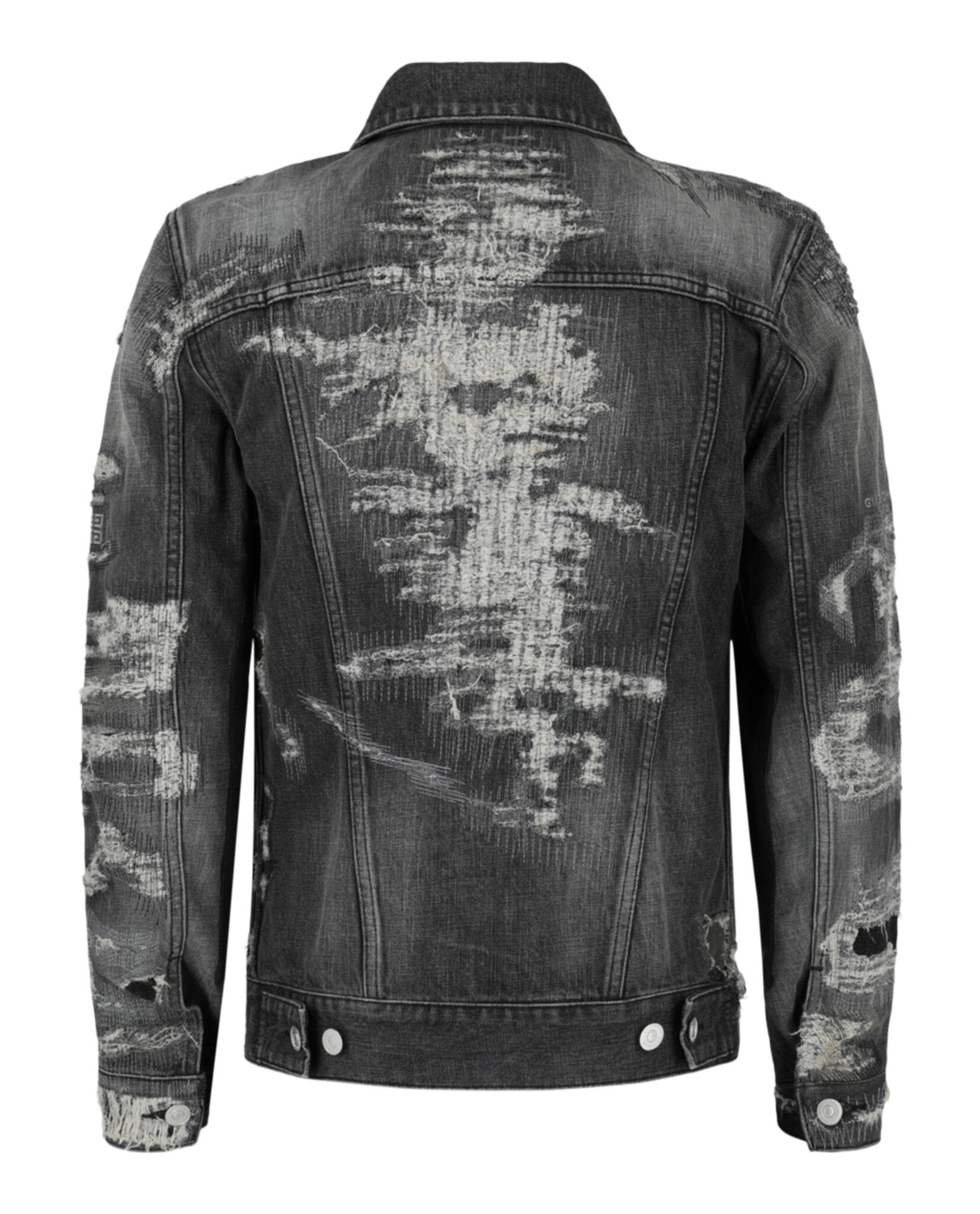 Givenchy Mens Distressed Denim Jacket