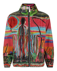 Givenchy Mens Josh Smith Reversible Fleece Jacket Multi