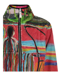 Givenchy Mens Josh Smith Reversible Fleece Jacket