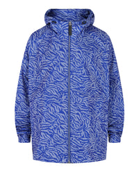 Givenchy Mens Hooded Printed Windbreaker Blue White
