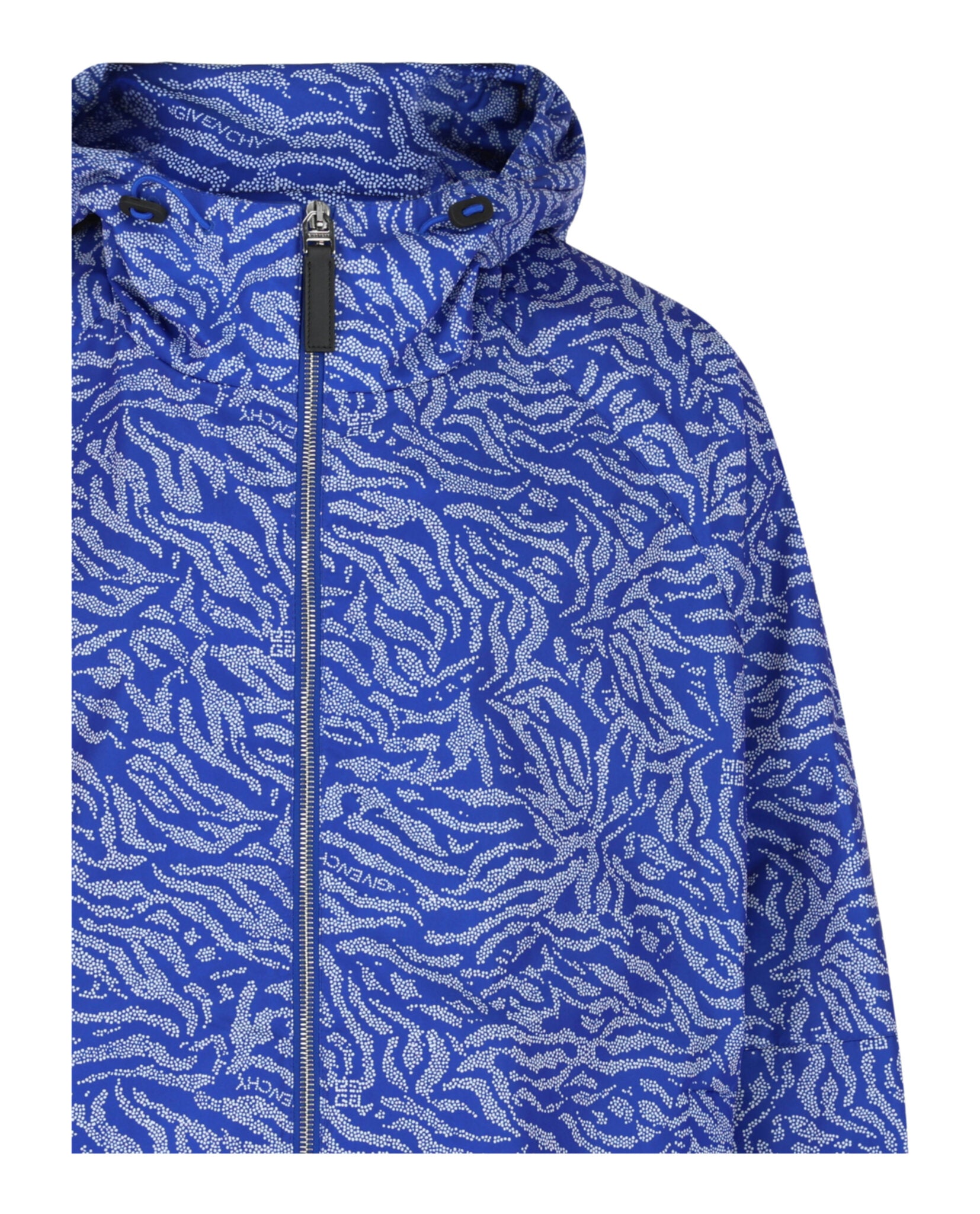 Givenchy Mens Hooded Printed Windbreaker