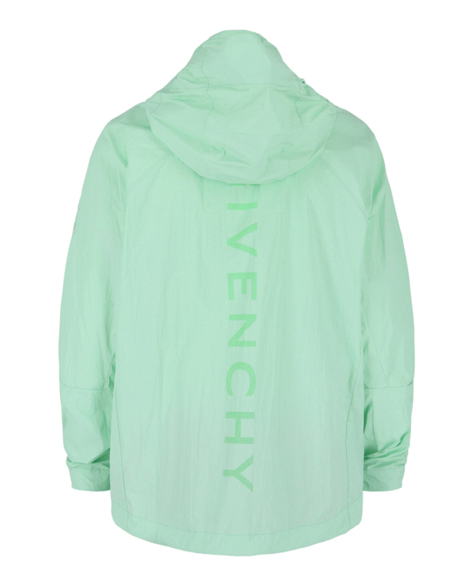 Givenchy Mens Logo Printed Hooded Windbreaker