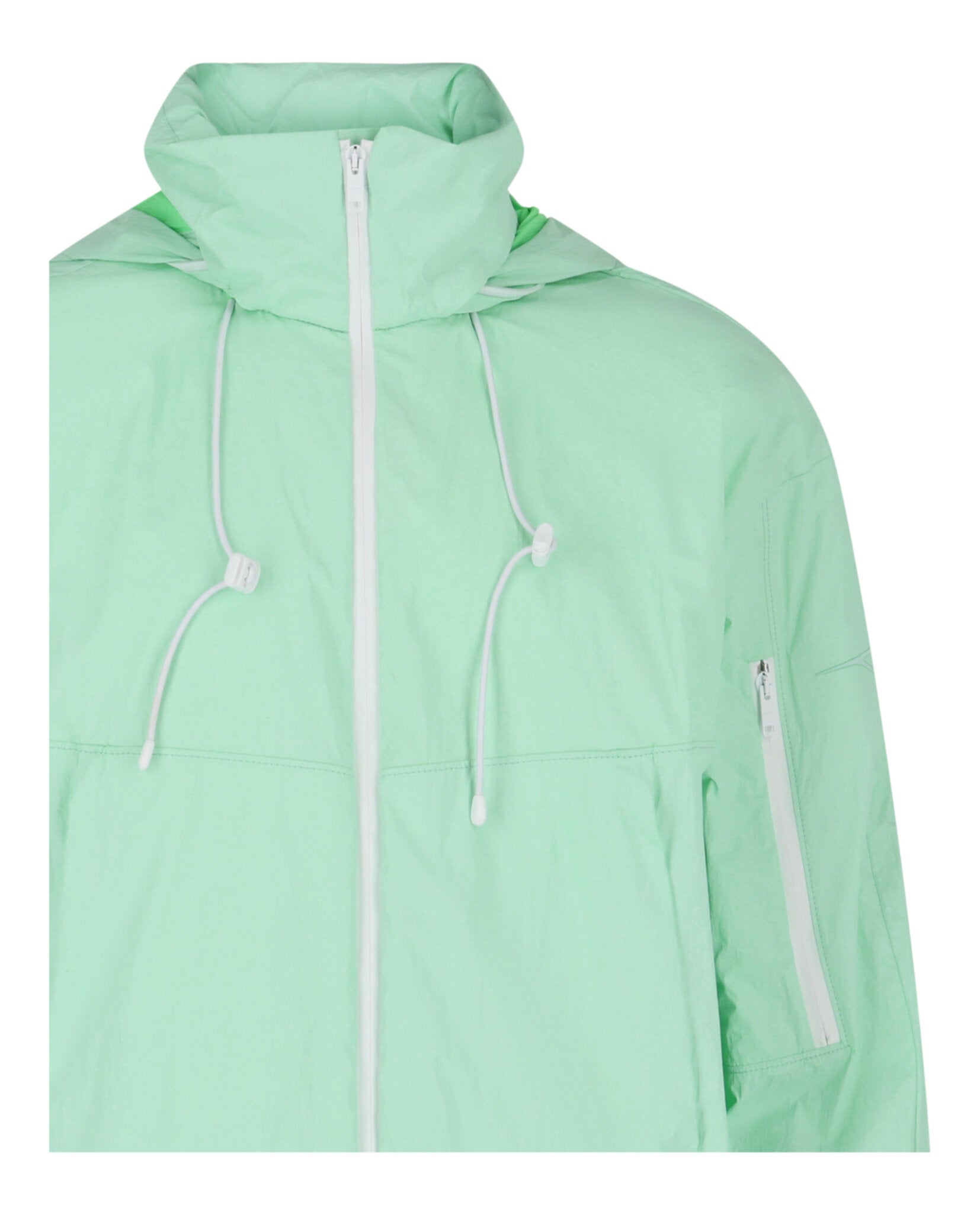 Givenchy Mens Logo Printed Hooded Windbreaker