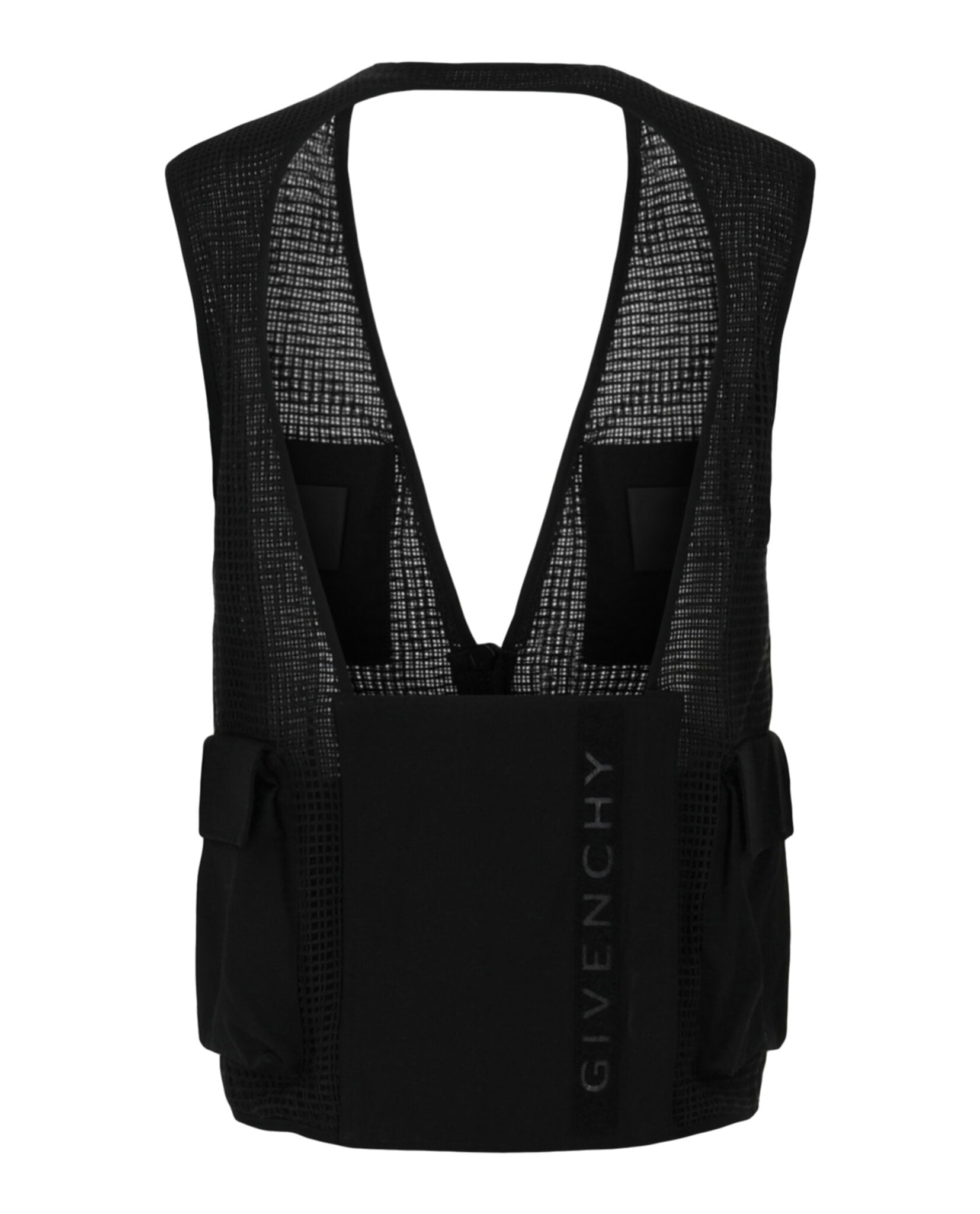 Givenchy Mens Mesh Cargo Vest