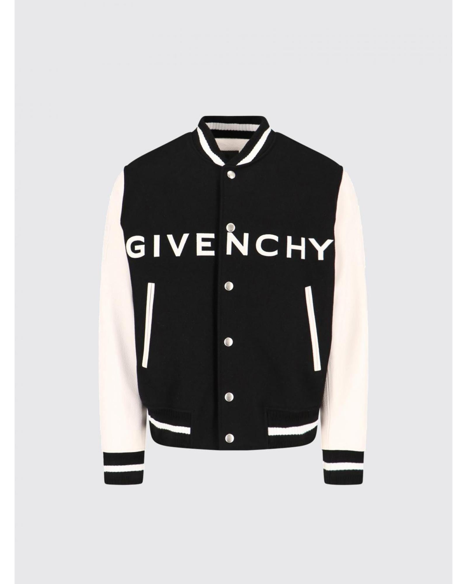 Givenchy Varsity Logo Jacket Men Black