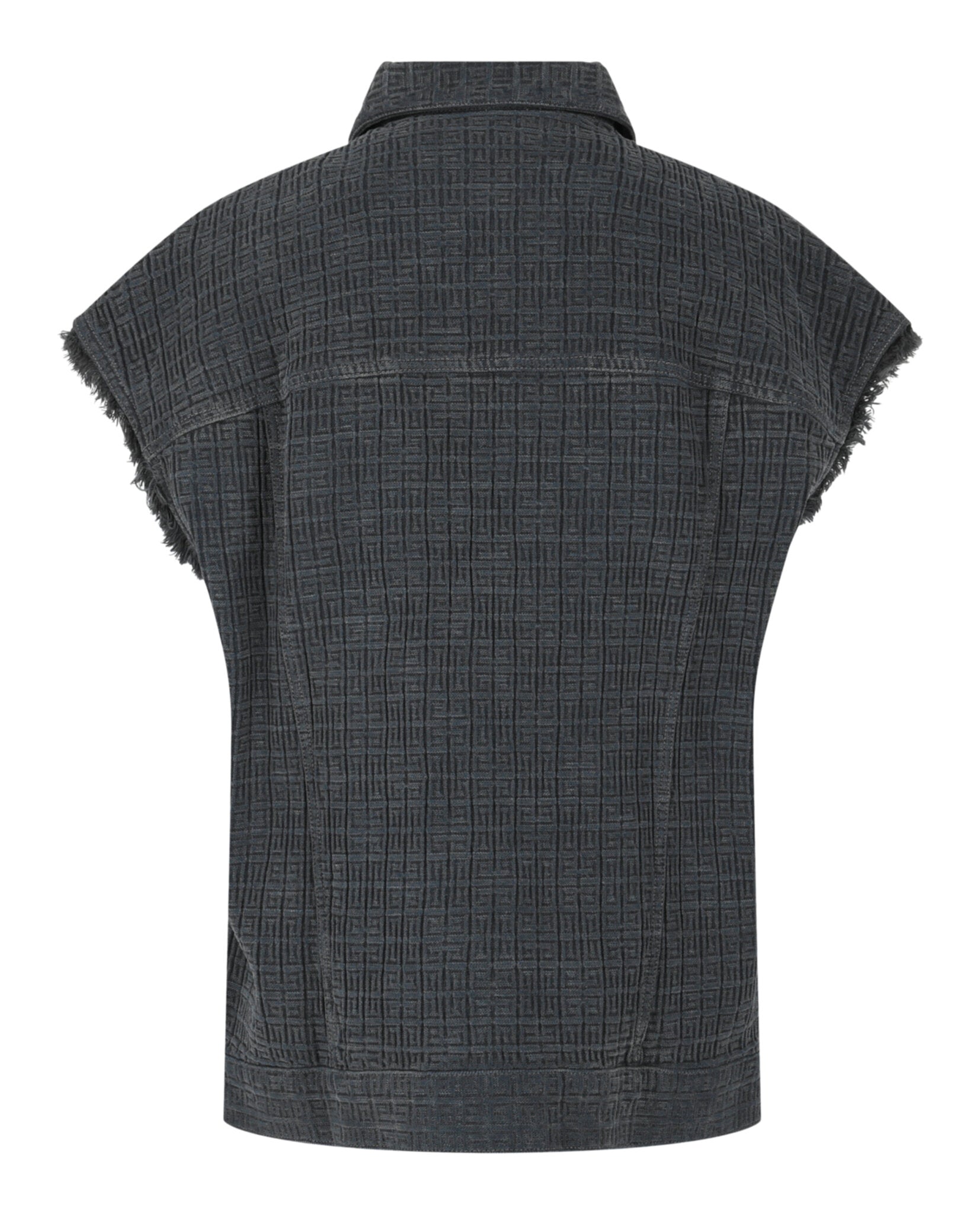 Givenchy Mens Oversized 4G Denim Vest