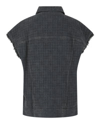 Givenchy Mens Oversized 4G Denim Vest