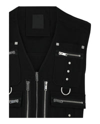 Givenchy Mens Multi-Pocket Wool Vest