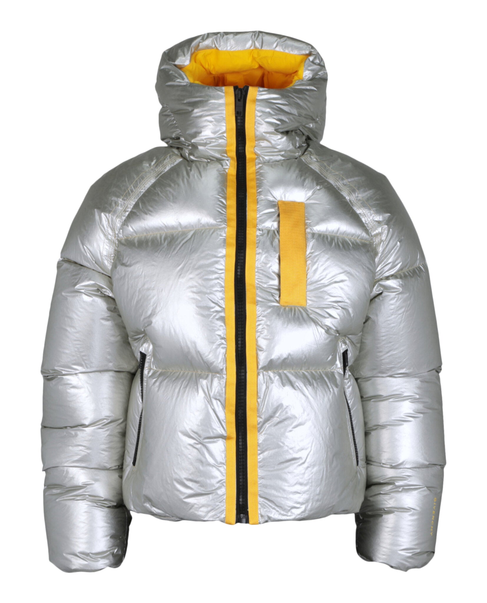 Givenchy Mens Laminated Hooded Zip-Up Puffer Jacket