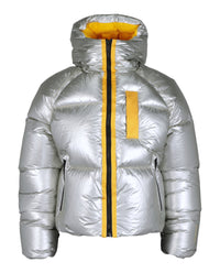 Givenchy Mens Laminated Hooded Zip-Up Puffer Jacket