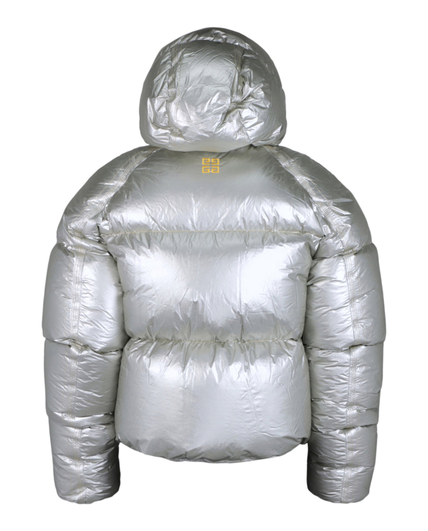 Givenchy Mens Laminated Hooded Zip-Up Puffer Jacket