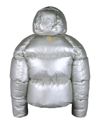 Givenchy Mens Laminated Hooded Zip-Up Puffer Jacket