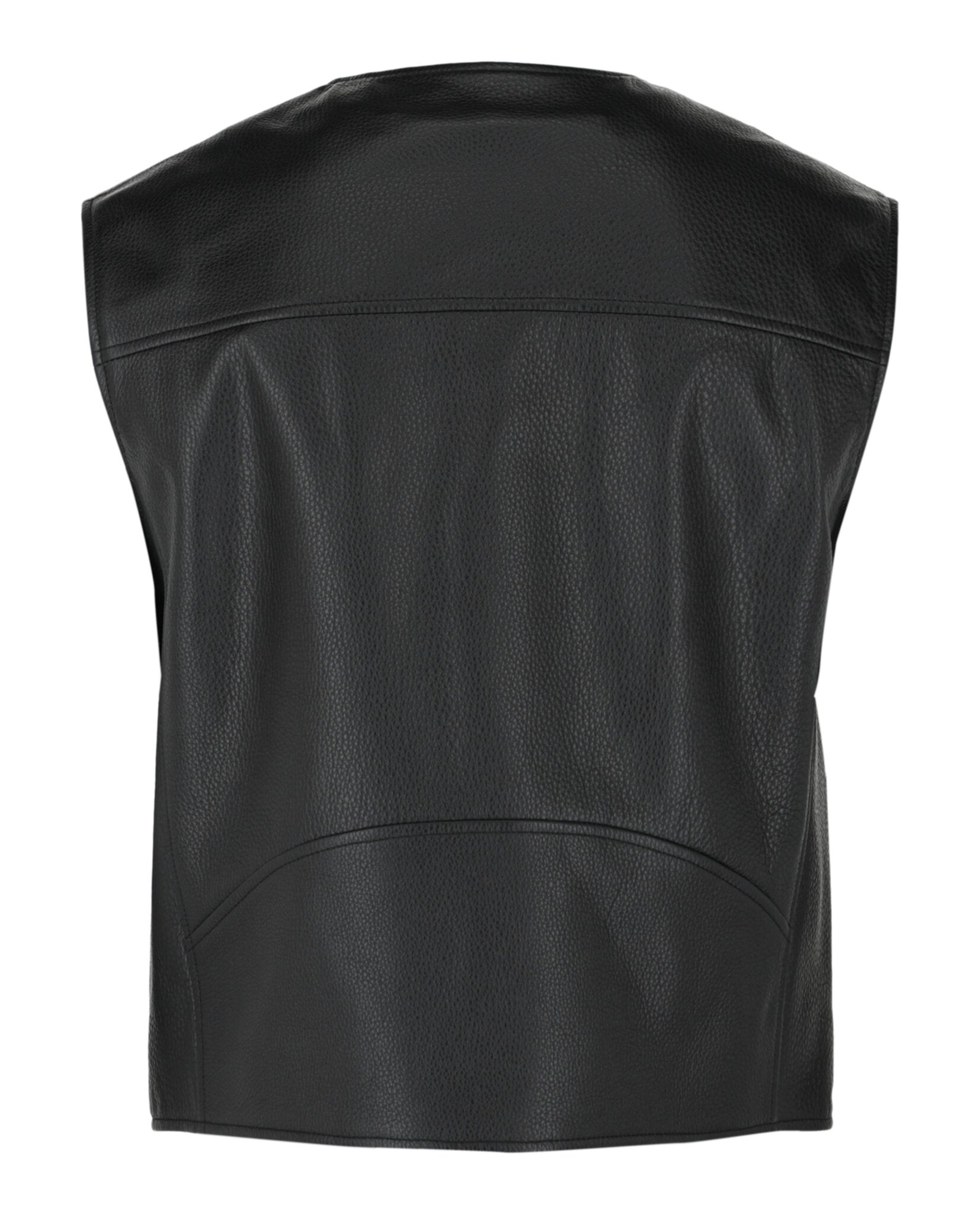 Givenchy Mens Logo Leather Snap Vest